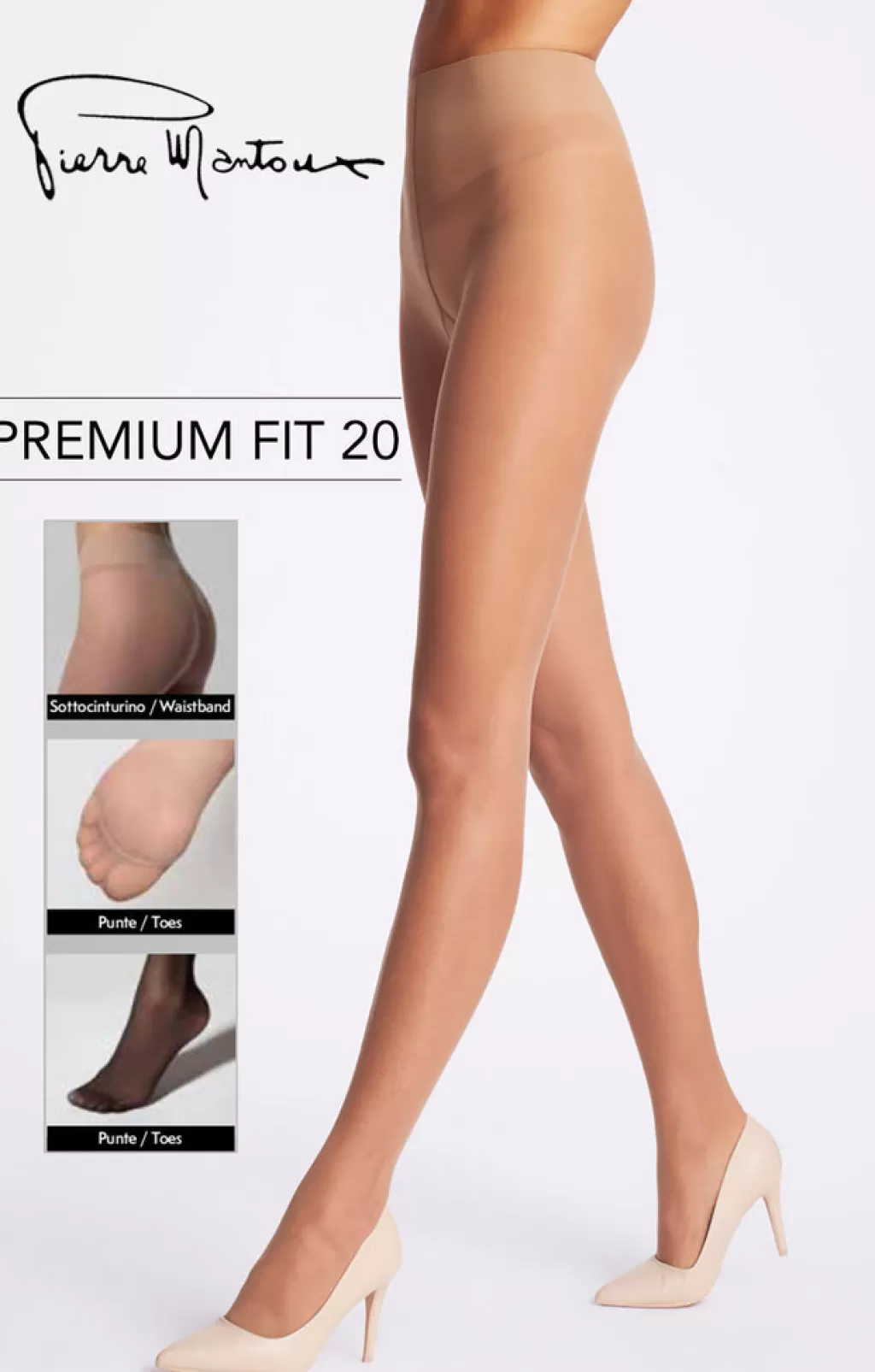 Pierre Mantoux Premium Fit 20 Pantyhose<Women Mat Finish