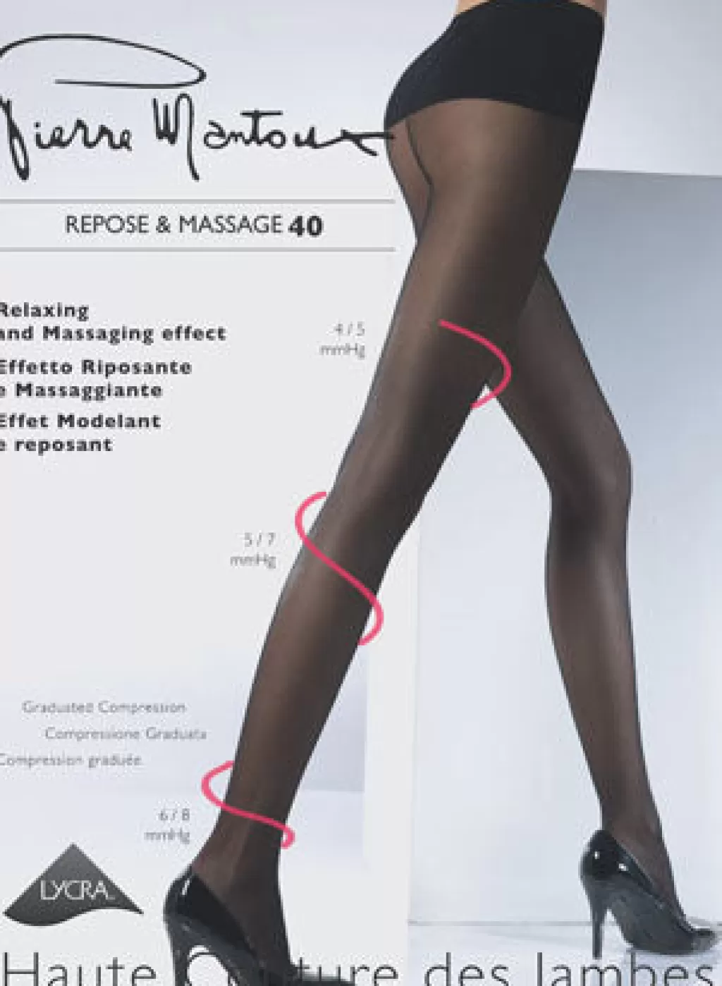 Pierre Mantoux Repose Massage 40<Women Support Hosiery