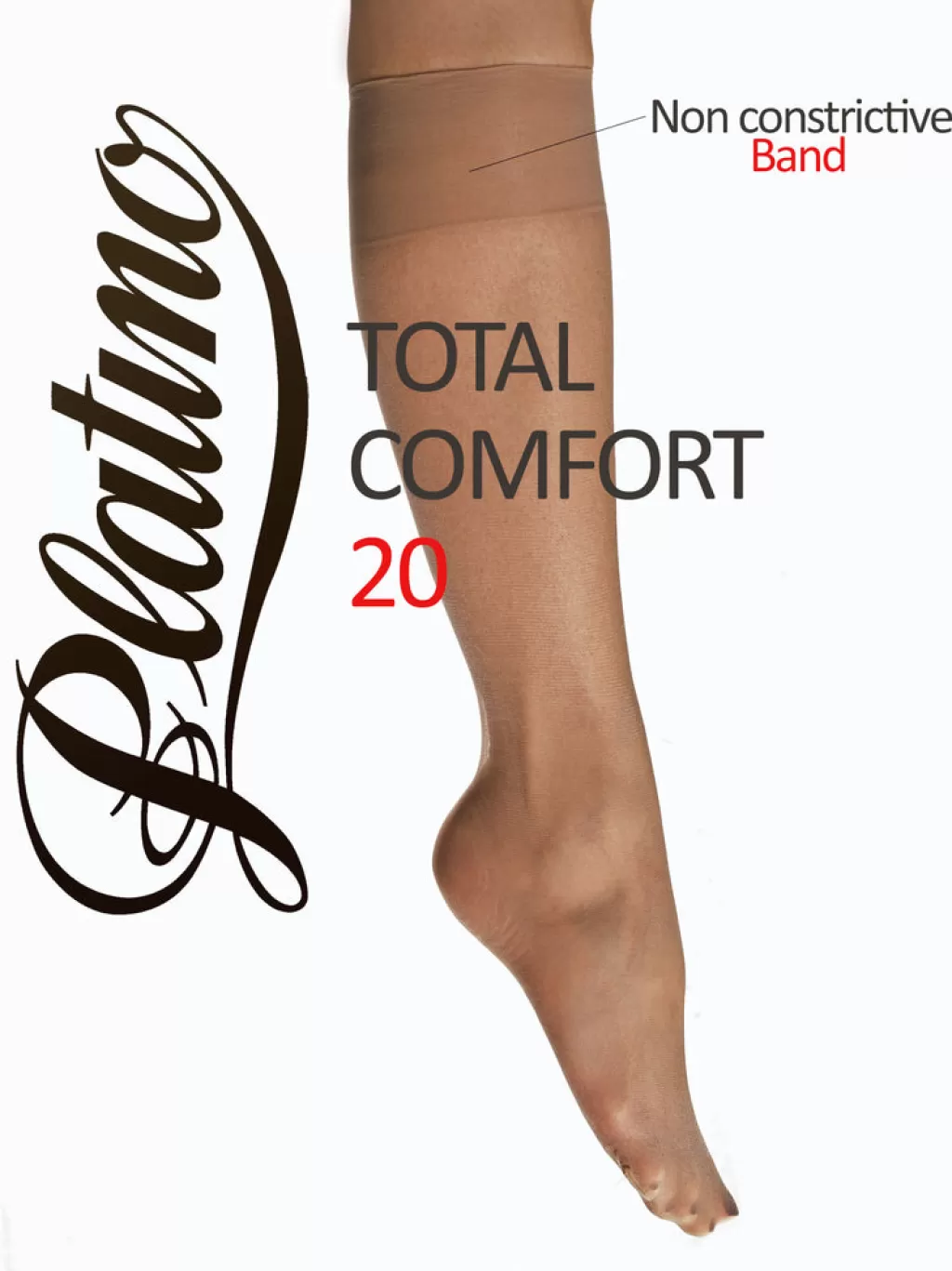 Platino Total Comfort 20 Knee High<Women Knee Highs